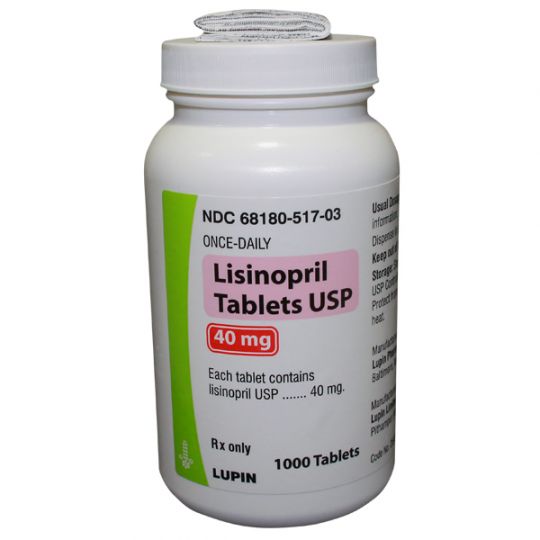 40 Mg Of Lisinopril