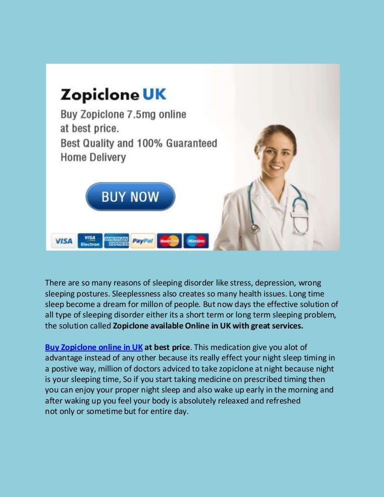 Buy zopiclone online uk paypal