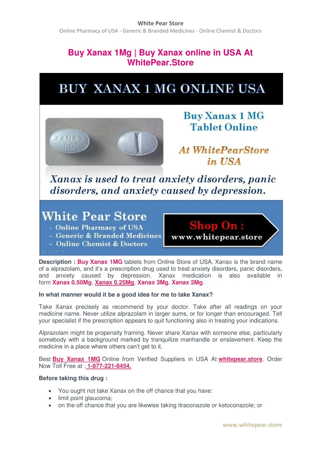 Buy Online Prescription Xanax