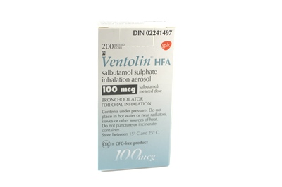 Cost of ventolin inhaler canada