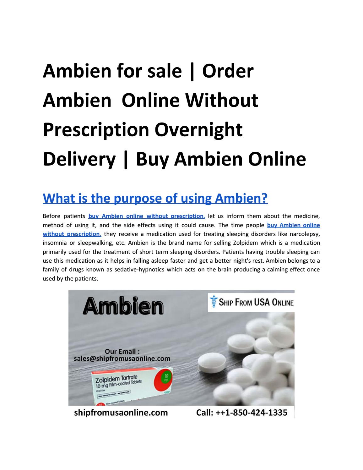 Ambien online with prescription