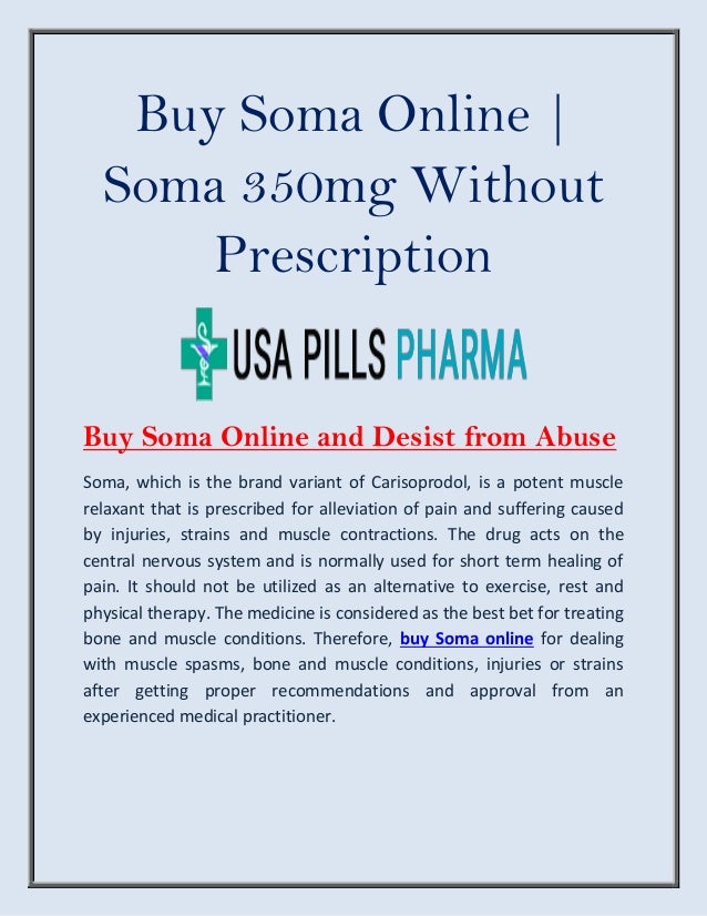 Buy soma online without a prescription