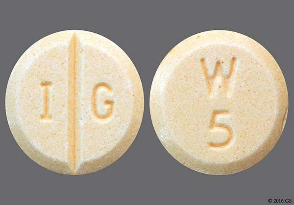 Orlistat warfarin 5mg