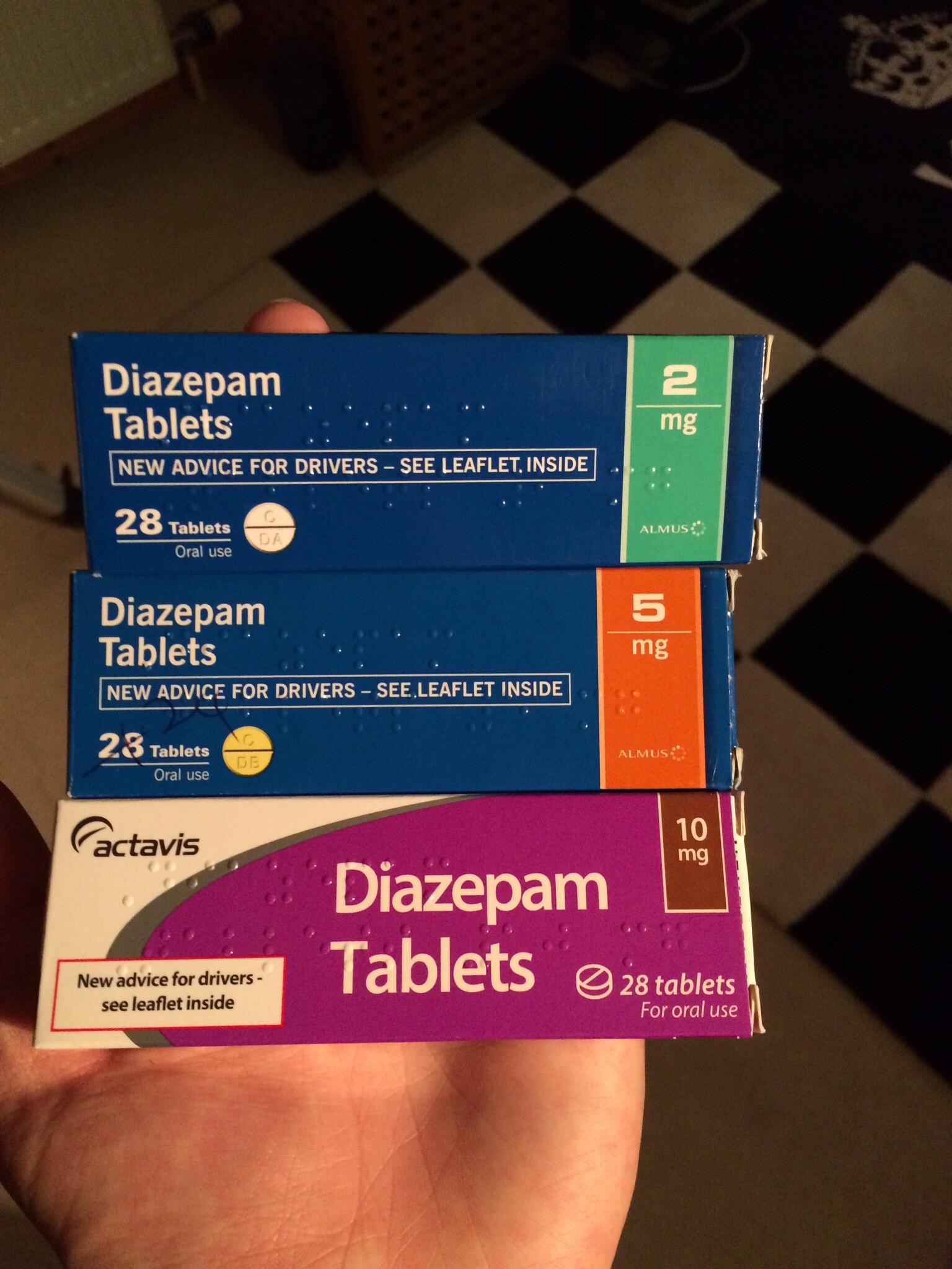 Diazepam Tablets 2mg 5mg 10mg