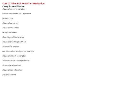 Albuterol price at pharmacy