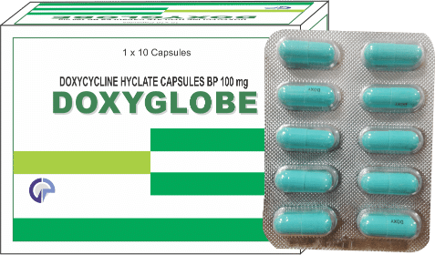 doxycycline hyclate 100mg cap/tab