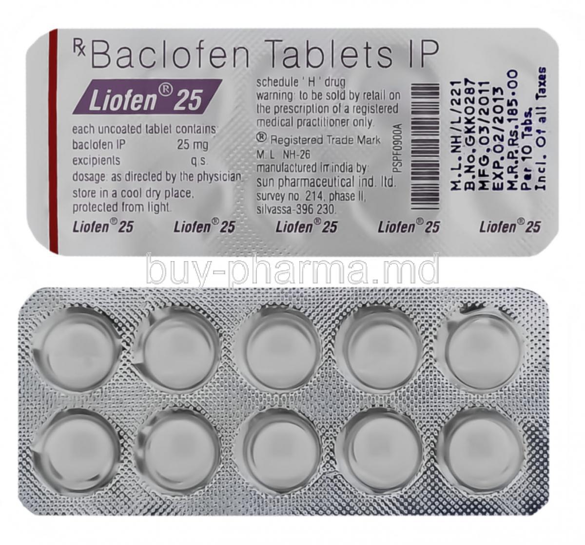 Apo-baclofen 10mg tablet