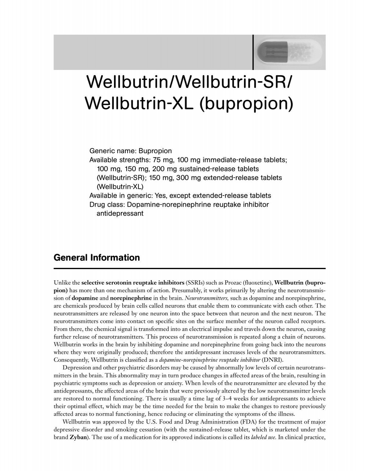 bupropion sr generic