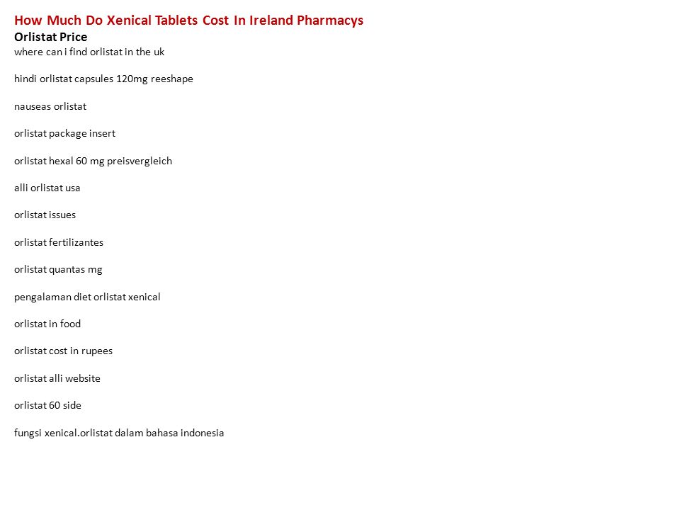 Orlistat Capsules Price