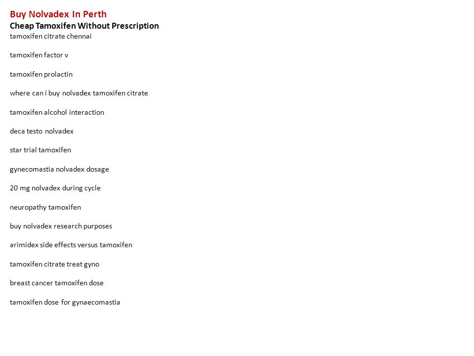Nolvadex Tamoxifen Citrate For Sale