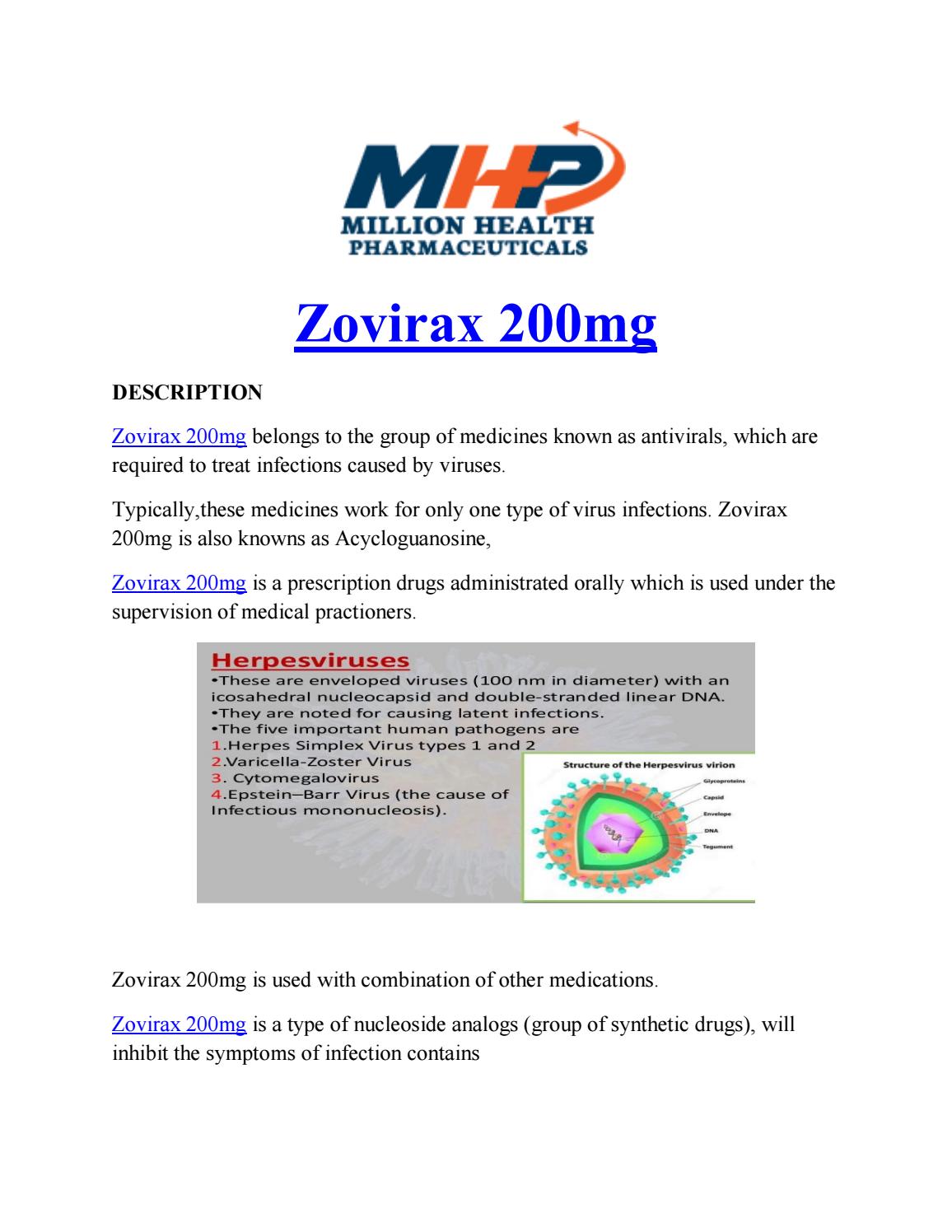 zovirax tablet price