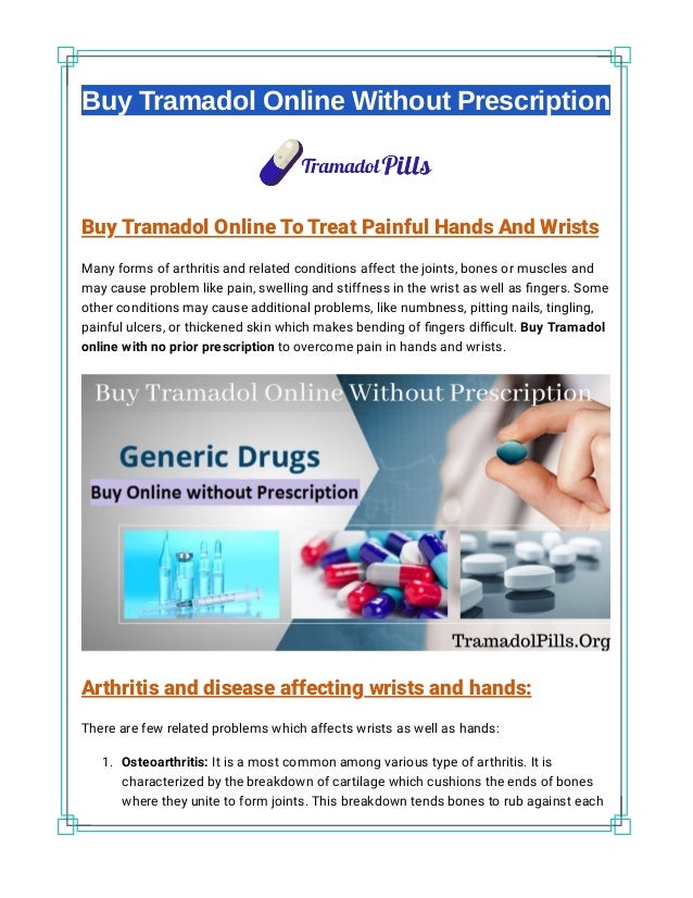 Tramadol prescriptions online
