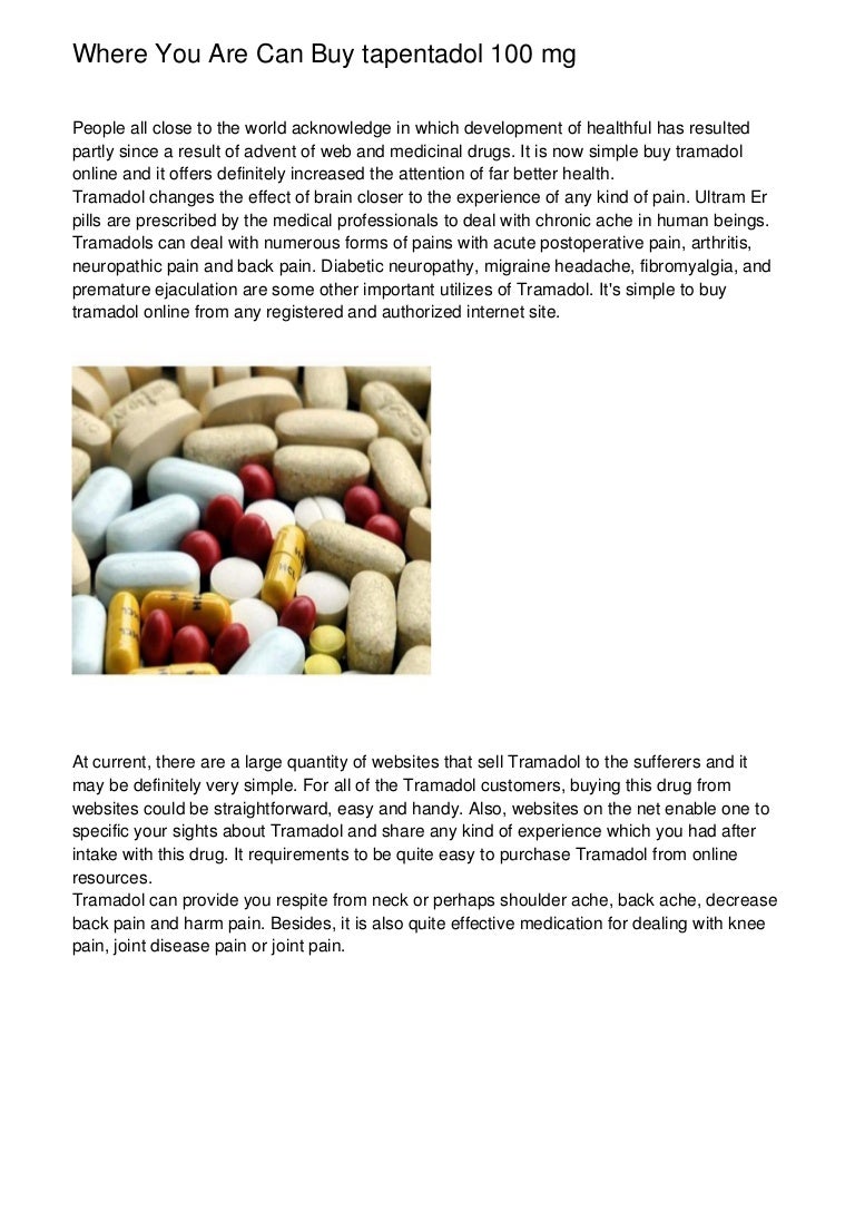 tapentadol how to buy