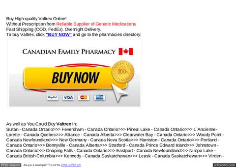 Buy Valtrex Canada Online