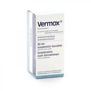 Vermox 100mg chewable tablets