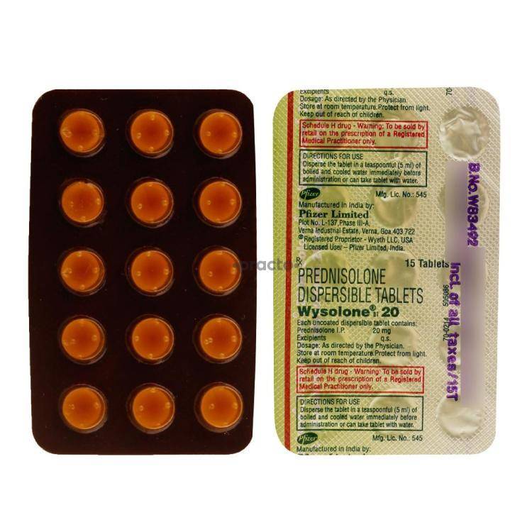 Prednisolone 20mg Tablets