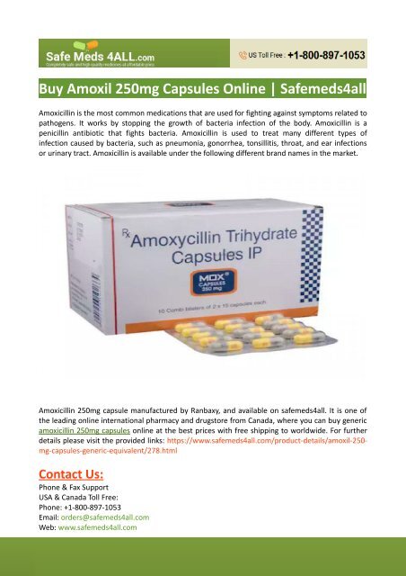Amoxicillin antibiotics online