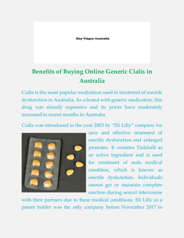 Buy cheap cialis australia