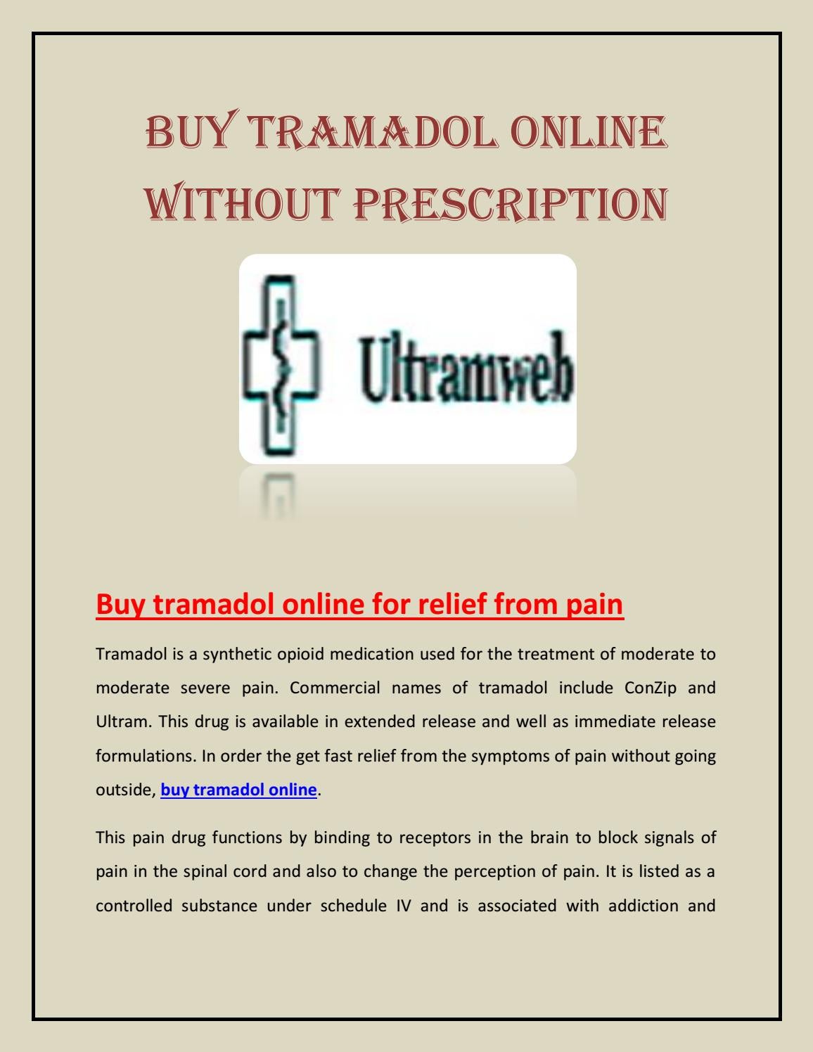 Buy Tramadol Online Without Prescriptions