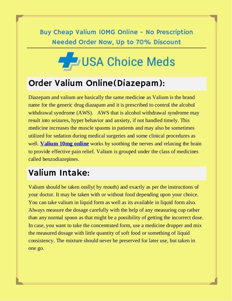 Buy valium online no rx