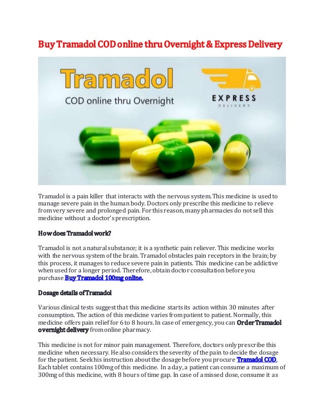 Purchase tramadol overnight