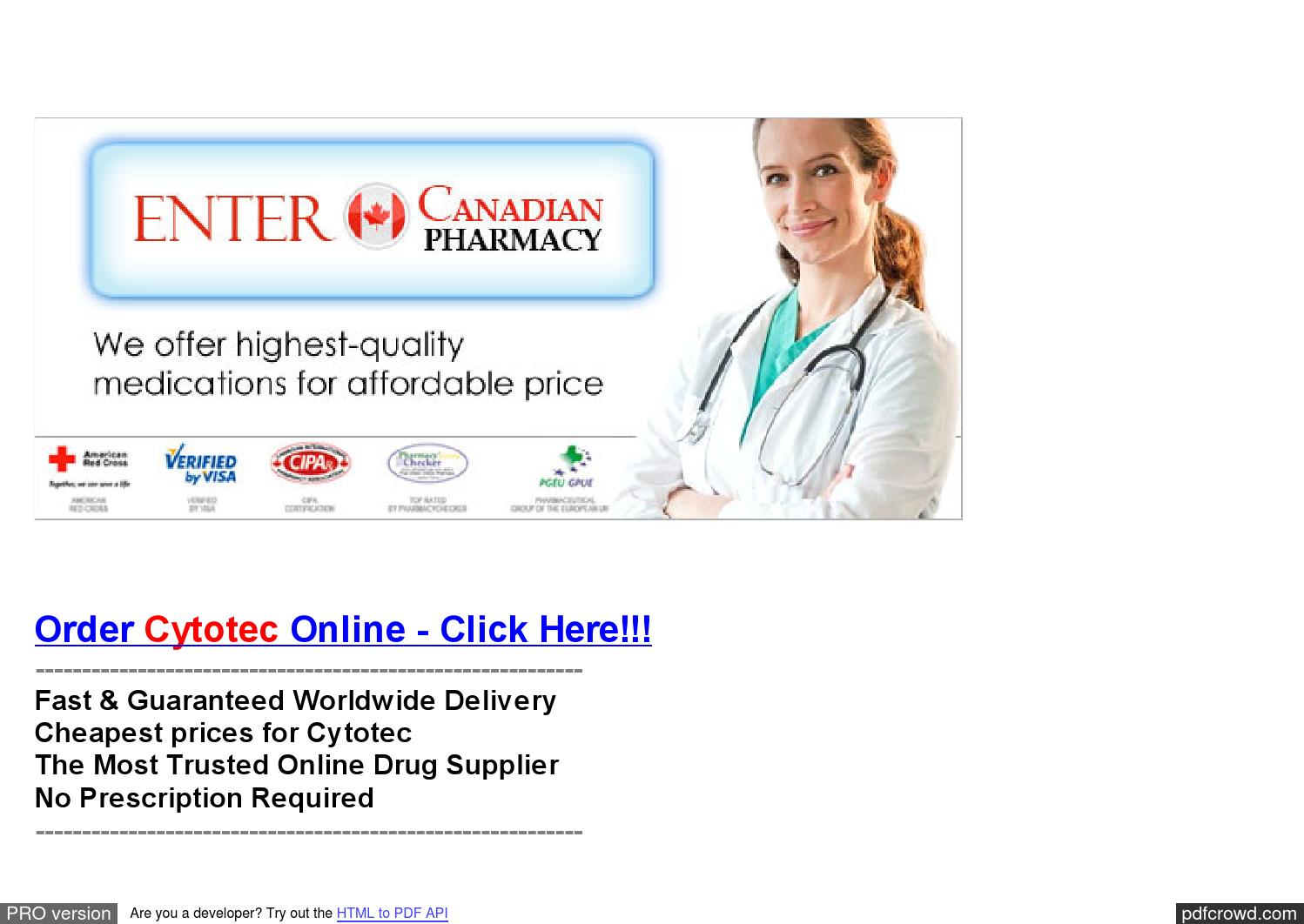 Buy Cheap Cytotec Online