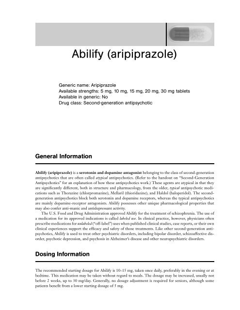 Abilify Aripiprazole 5 Mg