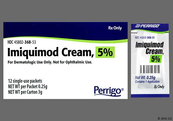 How much does imiquimod 5 cream cost