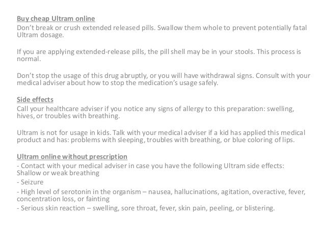 Online prescription ultram