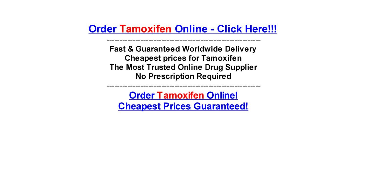 Order Tamoxifen Online