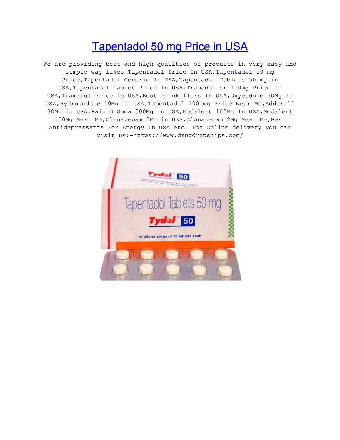 Tapentadol tablets 50 mg price