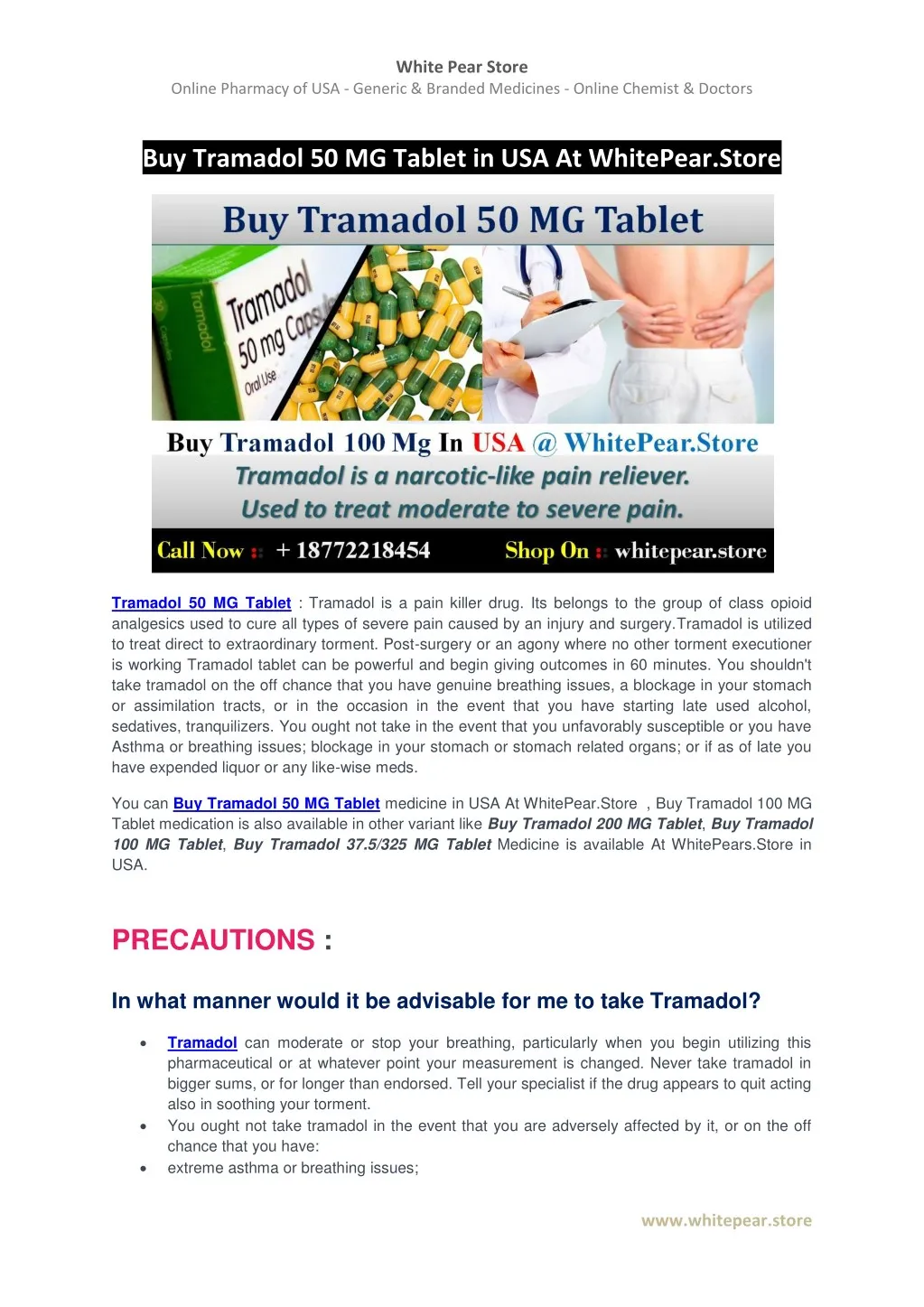 Tramadol 50 Mg Order Online