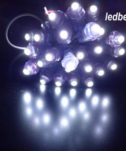 Led đúc 5mm đế 8 màu trắng