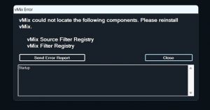 Cách khắc phục vMix28 error vMix Filter Registry 100% thành công
